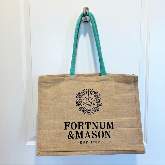 Fortnum & Mason Jute Shopping Tote Bag - Picture 2 of 6